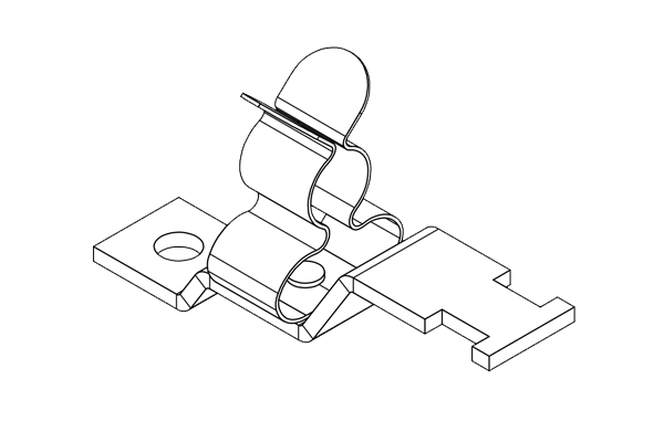 EMC Shield Clamps for Screw Assembly, with or without EMC Shield Clamps for Screw Assembly, with or without
